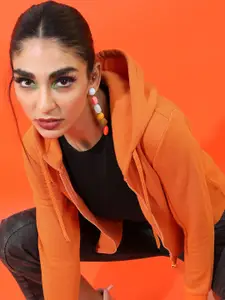 Tokyo Talkies Women Hooded Sweatshirt