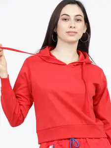 Tokyo Talkies Women Hooded Sweatshirt