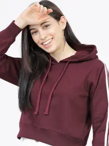 Tokyo Talkies Women Hooded Sweatshirt