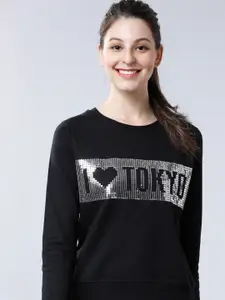 Tokyo Talkies Women Printed Sweatshirt