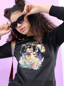 Tokyo Talkies Women Printed Sweatshirt