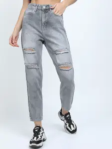 Tokyo Talkies Women Highly Distressed Heavy Fade Jeans