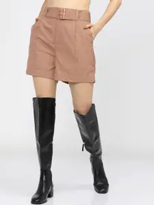 Tokyo Talkies Women Checked Shorts