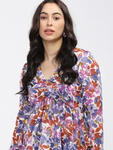 Tokyo Talkies Floral Print Top