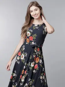 Tokyo Talkies Floral Print Maxi Dress