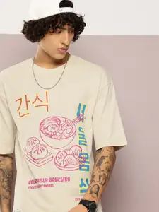 Kook N Keech Pure Cotton Graphic Printed Oversized T-shirt