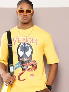 Kook N Keech Graphic Printed Drop-Shoulder Sleeves Pure Cotton T-shirt