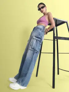 Bene Kleed Women Classic Relaxed Fit High-Rise Pure Cotton Jeans