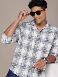 WROGN Comfort Fit Checked Pure Cotton Casual Shirt