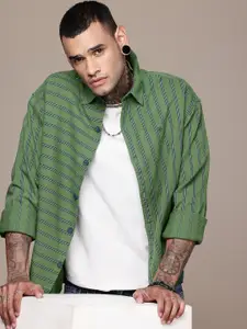 WROGN Striped Oversized Casual Shirt