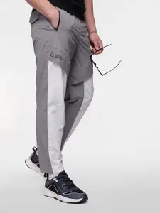 FCUK Men Colourblocked Relaxed Fit Track Pants