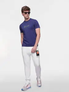 FCUK Men Printed Regular Fit Joggers