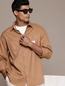 WROGN Pure Cotton Oversized Casual Shirt