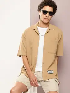 Kook N Keech Men Premium Cuban Collar Relaxed Fit Casual Shirt