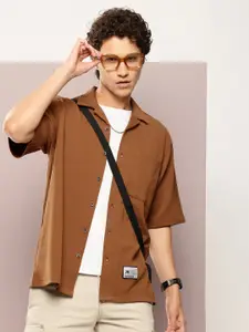 Kook N Keech Men Premium Cuban Collar Relaxed Fit Casual Shirt