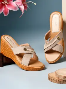 TRASE Suede Wedge Heel Sandals