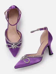 Allen Solly Embellished Party Slim Heeled Pumps