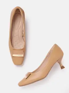 Allen Solly Embellished PU Kitten Pumps