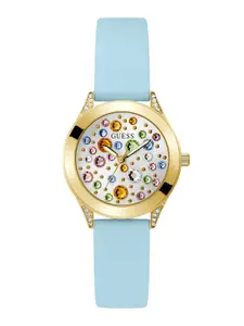GUESS Women Trend Mini Wonderlust Embellished Analogue Watch GW0678L1