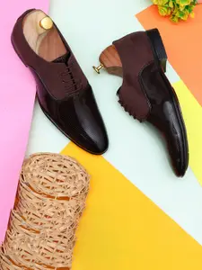 SHUAN Men Colourblocked Formal Oxfords