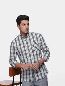 French Connection Opaque Checked Pure Cotton Casual Shirt