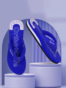 DASHNY Women Printed Rubber Slip-On Flip Flops