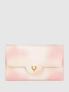 Allen Solly Women Geometric Textured Three Fold Wallet