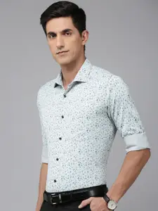 Park Avenue Slim Fit Floral Printed Formal Shirt