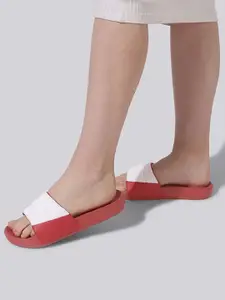 NEEMANS Women Colourblocked Synthetic Sliders