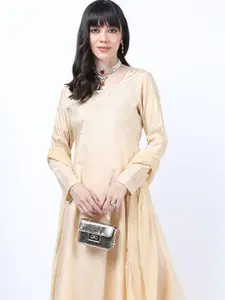 Vishudh Ethnic Motifs Print A-Line Maxi Dress