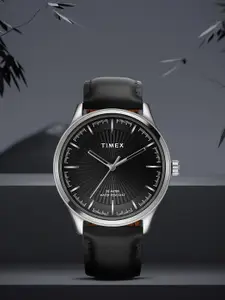 Timex Men Textured Leather Straps Analogue Watch TWTG65SMU22