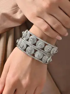 Fida Set Of 2 Silver-Plated Bangle