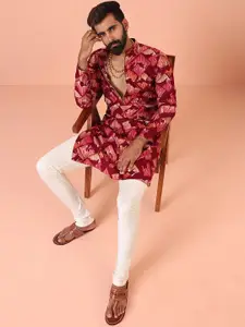 KISAH Men Abstract Regular Fit Printed Kurta
