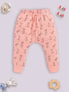 YK X Tinyo Infant Boys Mid-Rise Printed Cotton Diaper Pants
