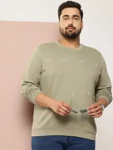 Sztori Men Plus Size Cotton Fleece Sweatshirt