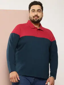 Sztori Men Plus Size Colourblocked Sweatshirt
