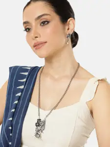 AITIHYA Brass Silver-Plated Handcrafted Necklace