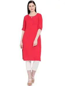 Rangriti Keyhole Neck Straight Kurta