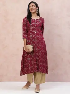 Rangriti Ethnic Motifs Printed Straight Kurta