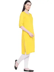 Rangriti Keyhole Neck Straight Kurta