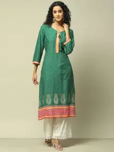 Rangriti Ethnic Motifs Printed Straight Kurta