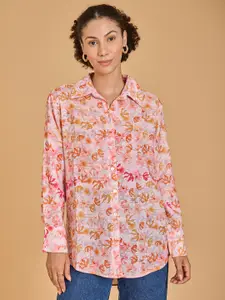 Urban Sundari Women Floral Opaque Printed Casual Shirt