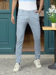 Dennis Lingo Men Solid Tapered Fit Trousers