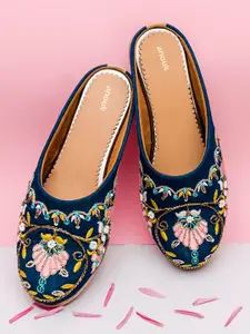 Anouk Women Embellished Mules Flats
