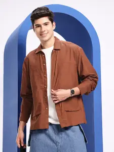 Aeropostale Spread Collar Casual Shirt