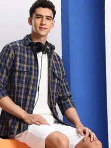 Aeropostale Opaque Checked Pure Cotton Casual Shirt