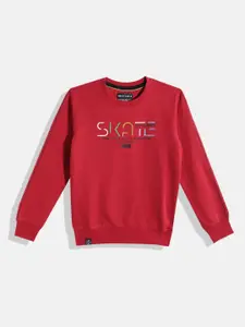 Monte Carlo Boys Cotton Graphic Printed Sweatshirt