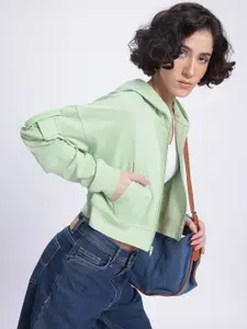 DressBerry Hooded Crop Sweatshirt