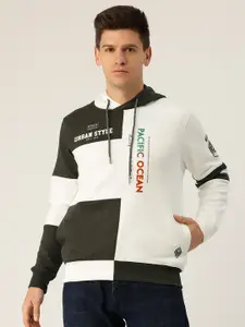 Monte Carlo Men Colourblocked Hooded Sweatshirt