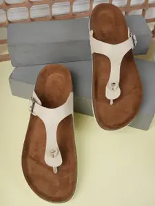 MOZAFIA Women T-Strap Flats